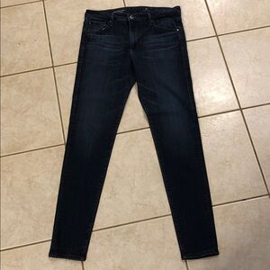 AG high rise skinny jeans dark blue size 31